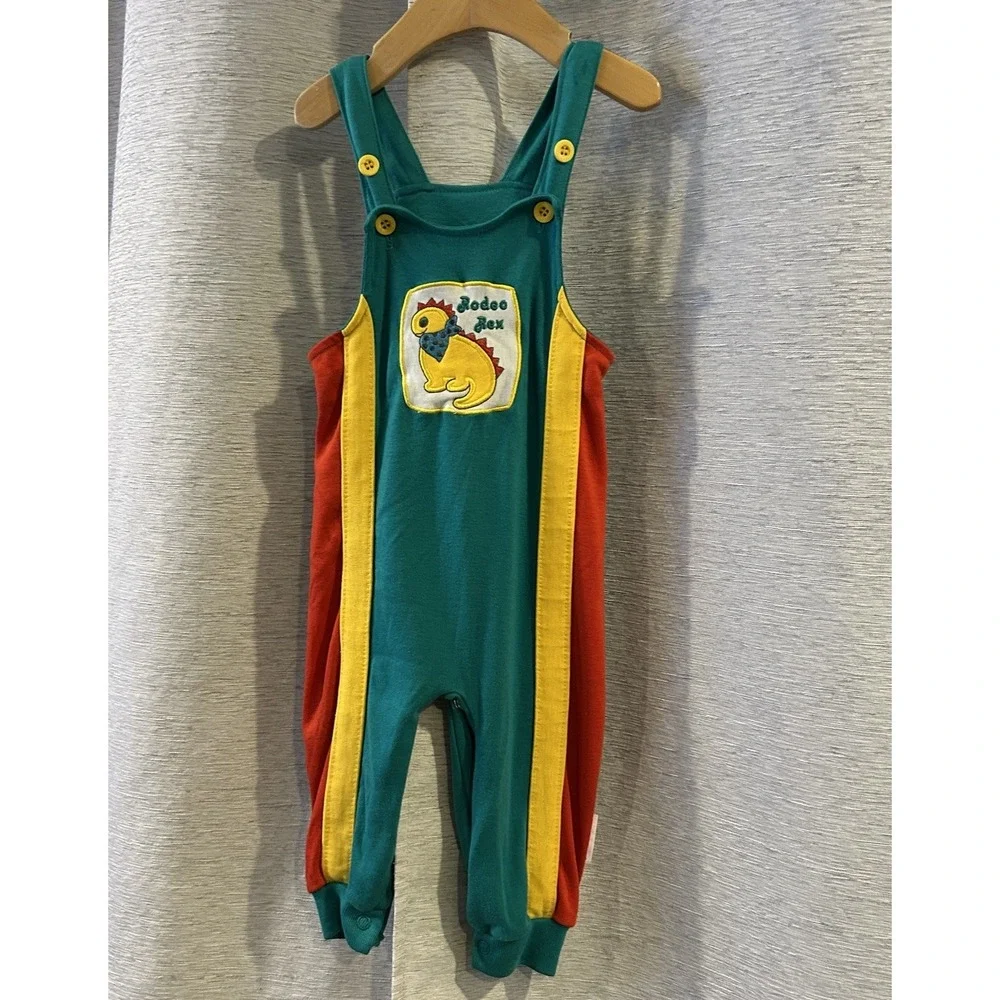 Vintage 90s HEALTHTEX Baby 18 Months‎ Colorblock One-Piece Romper